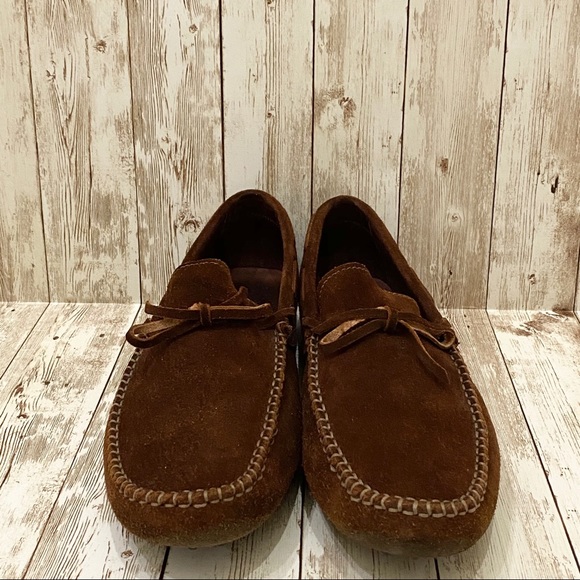 KROLL Italy Brown Suede Leather Men’s Loafers 44 - Picture 5 of 16